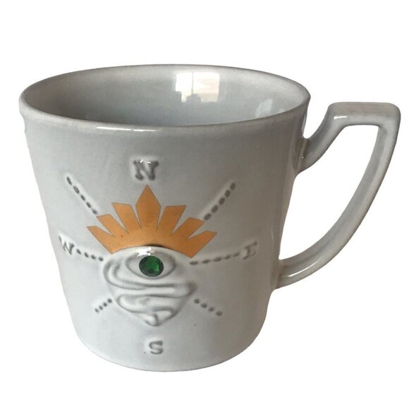 Starbucks Siren Collection 2014 Compass Green Crystal Eye Anniversary Coffee Mug - Picture 1 of 14
